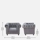 Chesterfield 1 Seater Sofas