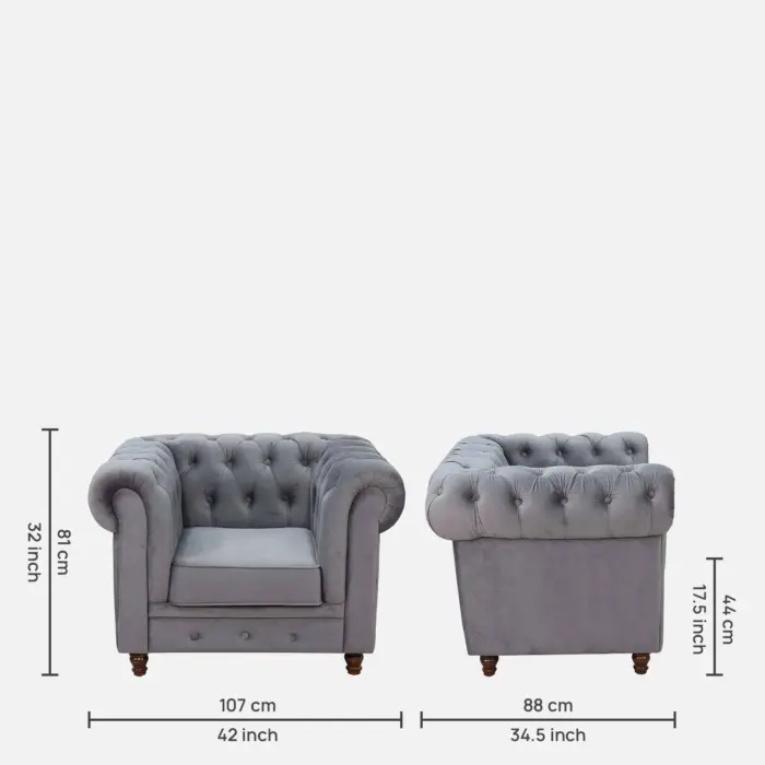 Chesterfield 1 Seater Sofas