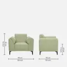 Contemporary 1 Seater Sofas