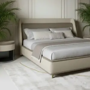 Bed and Headboard