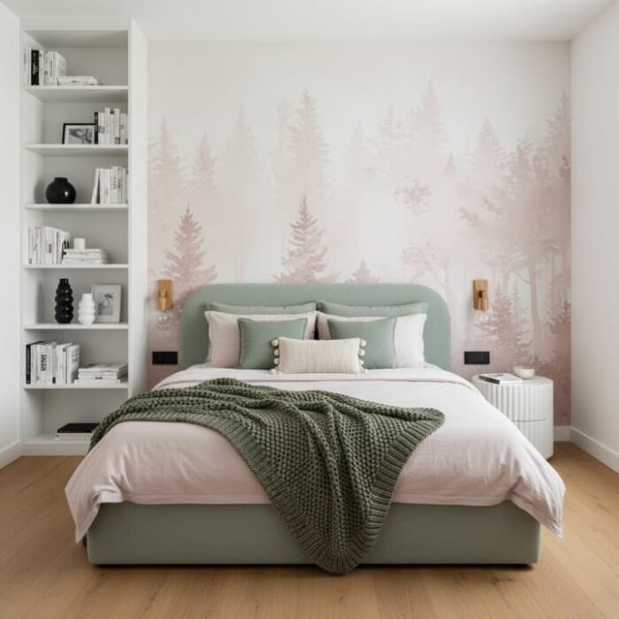 Bed and Headboard