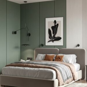 Bed and Headboard