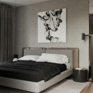 Bed and Headboard