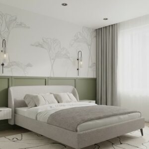 Bed and Headboard