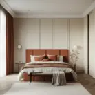 Bed and Headboard