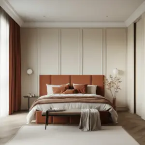 Bed and Headboard