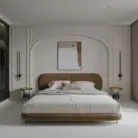 Bed and Headboard