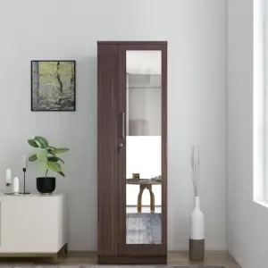 Durable Matte Finish 1 Door Wardrobes for Clothes and Accessories Organising