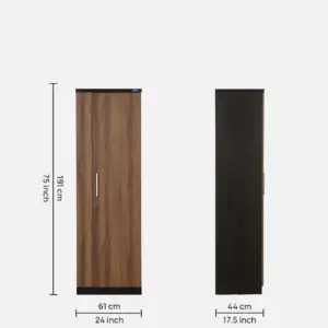 Modern Engineered Wood 1 Door Wardrobes for Smart Bedroom Storage