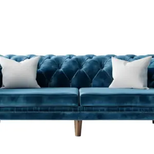 Luxury Leatherette Tufted 2 Seater Sofa Couch with Premium Dense Foam Cushioning