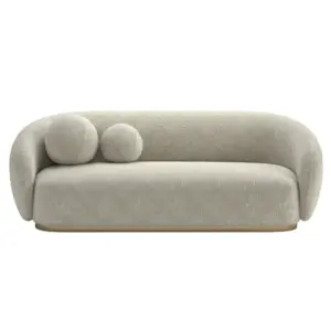 Lawson Style High Back 2 Seater Sofa with Fluffy Siliconized Gel Fiber Filled Cushions