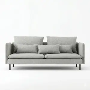 Sophisticated Chenille Lawson 2 Seater Sofa with Ultra Soft Removable Pillow Backs
