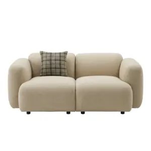 Handcrafted Nappa Leather English Roll Arm 2 Seater Sofa for Ultra Luxury Living