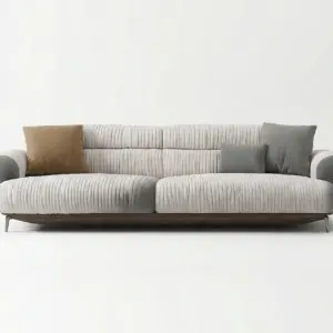 Cream Premium Boucle 2 Seater Sofa with Super Soft Texture and Elegant Modern Look