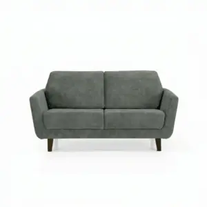 Curved Backrest Elegant 2 Seater Sofa with Fluid Contemporary Lines for Designer Interiors