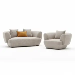 Mocha 2+1 Seater Sofa Set With Soft Living Room Look