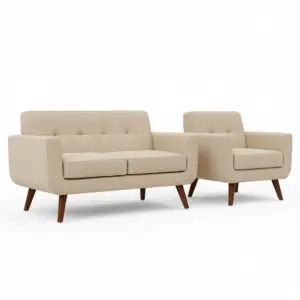 Cloud Grey 2+1 Seater Sofa Set With Calm Styling