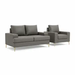 Camel Beige 2+1 Seater Sofa Set With Classic Touch