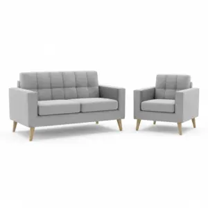 Coffee Brown 2+1 Seater Sofa Set For Family Living