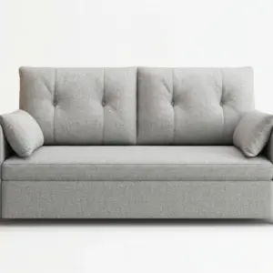 Light Grey Compact 2+1 Seater Sofa Set With Side Pocket