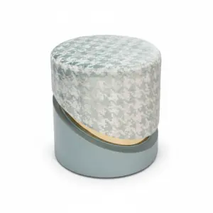 Sea Mist Patterned Mudha with Golden Curve