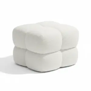 Cloud Puff White Boucle Mudha